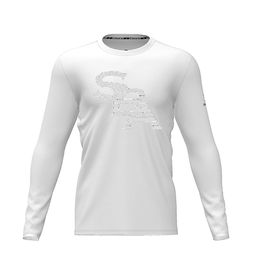 [FTLCDFWH-YXS-LOGO1] Dri Fit Performance T-Shirt (Youth XS, White, Logo 1, Long Sleeve)