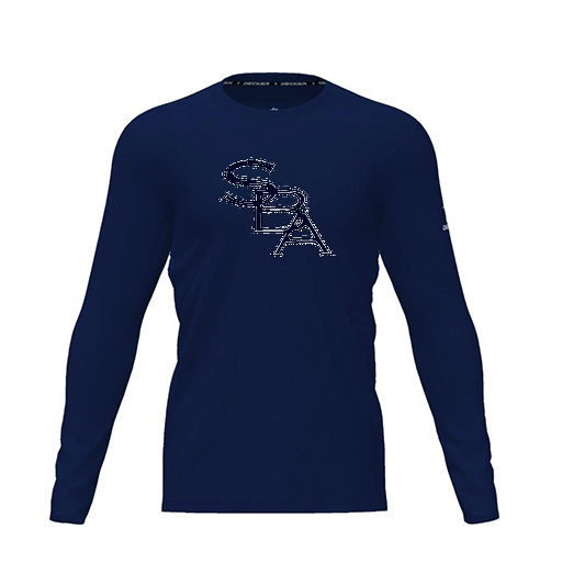[FTLCDFNV-YXS-LOGO2] Dri Fit Performance T-Shirt (Youth XS, Navy, Logo 2, Long Sleeve)