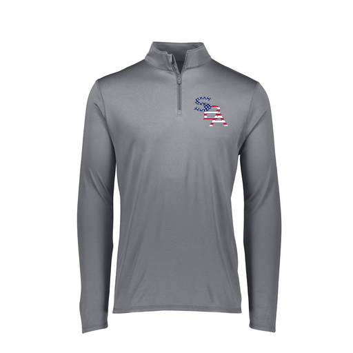 [FTLQFLGY-FAXS-LOGO1] Decker Women's Flex-Lite 1/4 Zip Shirt (Female Adult XS, Gray, Logo 1)