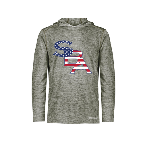 [FOLHCGGY-AS-LOGO1] Men's Charge Hoodie (Adult S, Gray, Logo 1)