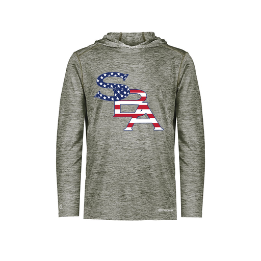 [FOLHCGGY-YS-LOGO1] Decker Youth Charge Hoodie (Youth S, Gray, Logo 1)